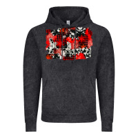 Vintage Black western red cowhide winter background Vintage Hoodie - AdoDesignShop