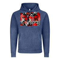 Vintage Denim western red cowhide winter background Vintage Hoodie - AdoDesignShop