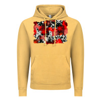 Vintage Mustard western red cowhide winter background Vintage Hoodie - AdoDesignShop