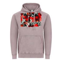 Vintage Zinc western red cowhide winter background Vintage Hoodie - AdoDesignShop