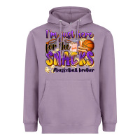Lavender i'm just here for the snacks #basketball brother Heavyweight Hoodie - Zillion Design Studio