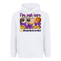 White i'm just here for the snacks #basketball brother Heavyweight Hoodie - Zillion Design Studio