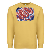 Antique Gold Patriotic tie dye background Premium Sweatshirt - CowGirlArtShop
