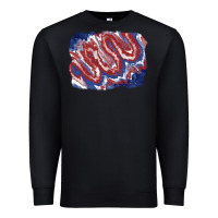 Black Patriotic tie dye background Premium Sweatshirt - CowGirlArtShop