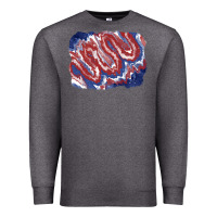 Charcoal Heather Patriotic tie dye background Premium Sweatshirt - CowGirlArtShop
