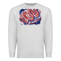 Dove Grey Patriotic tie dye background Premium Sweatshirt - CowGirlArtShop