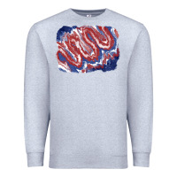 Heather Grey Patriotic tie dye background Premium Sweatshirt - CowGirlArtShop