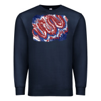 Navy Patriotic tie dye background Premium Sweatshirt - CowGirlArtShop