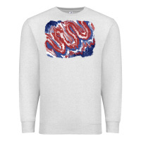 Oatmeal Heather Patriotic tie dye background Premium Sweatshirt - CowGirlArtShop
