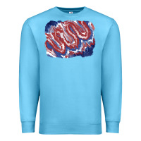 Ocean Blue Patriotic tie dye background Premium Sweatshirt - CowGirlArtShop