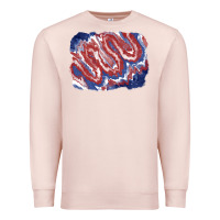 Pale Pink Patriotic tie dye background Premium Sweatshirt - CowGirlArtShop