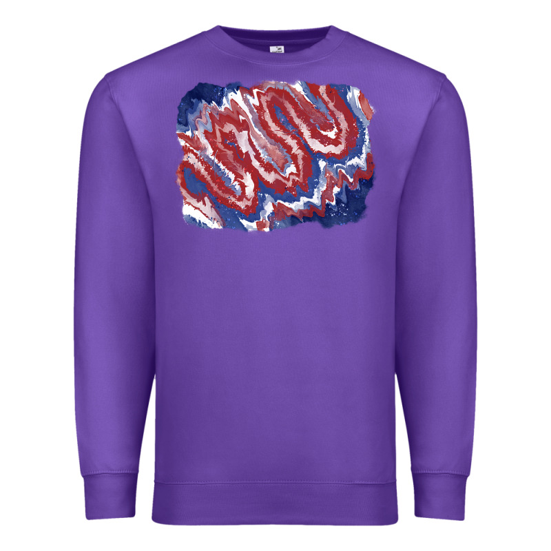 Patriotic Tie Dye Background Premium Sweatshirt by CowGirlArtShop | Teevron