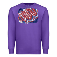 Purple Patriotic tie dye background Premium Sweatshirt - CowGirlArtShop