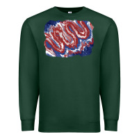 Sports Green Patriotic tie dye background Premium Sweatshirt - CowGirlArtShop