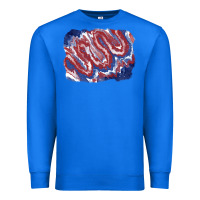True Royal Patriotic tie dye background Premium Sweatshirt - CowGirlArtShop