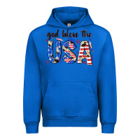Cobalt god bless the usa Urban Hoodie - NancyCooperArtShop