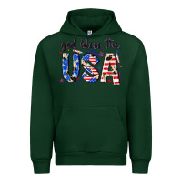 Forest Green god bless the usa Urban Hoodie - NancyCooperArtShop