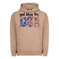 Pigment Burro god bless the usa Urban Hoodie - NancyCooperArtShop