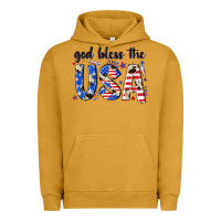 Pigment Peanut Butter god bless the usa Urban Hoodie - NancyCooperArtShop