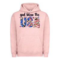 Pigment Salmon god bless the usa Urban Hoodie - NancyCooperArtShop