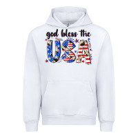 White god bless the usa Urban Hoodie - NancyCooperArtShop