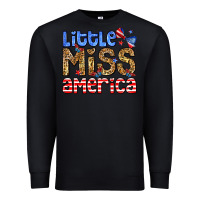 Black Little miss America Premium Sweatshirt - Neo Western