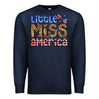 Navy Little miss America Premium Sweatshirt - Neo Western