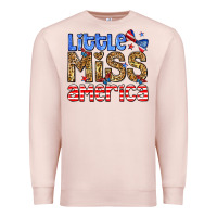 Pale Pink Little miss America Premium Sweatshirt - Neo Western