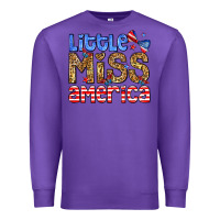 Purple Little miss America Premium Sweatshirt - Neo Western