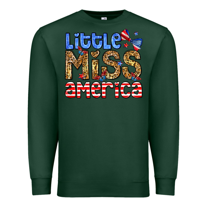 Little Miss America Premium Sweatshirt by Neo Western | Teevron