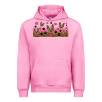 Fuchsia Pink yorkie dogs Urban Hoodie - Jasminsmagicworld