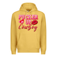 Antique Gold pucker up cowboy Premium Hoodie - AdoDesignShop