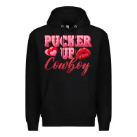 Black pucker up cowboy Premium Hoodie - AdoDesignShop