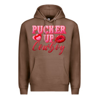 Chestnut pucker up cowboy Premium Hoodie - AdoDesignShop