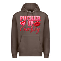 Coffee pucker up cowboy Premium Hoodie - AdoDesignShop