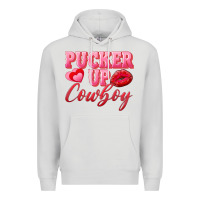 Dove Grey pucker up cowboy Premium Hoodie - AdoDesignShop