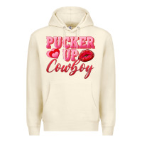 Sandshell pucker up cowboy Premium Hoodie - AdoDesignShop