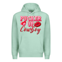 Seafoam pucker up cowboy Premium Hoodie - AdoDesignShop