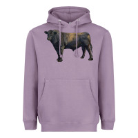 Lavender black angus bull Heavyweight Hoodie - RanaPortraitStore