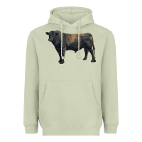 Matcha black angus bull Heavyweight Hoodie - RanaPortraitStore