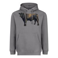 Storm black angus bull Heavyweight Hoodie - RanaPortraitStore
