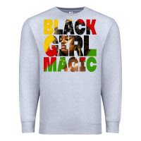 Heather Grey black girl magic juneteenth Premium Sweatshirt - HRA Design Shop