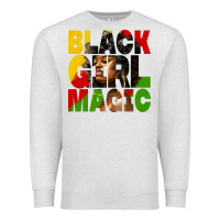 Oatmeal Heather black girl magic juneteenth Premium Sweatshirt - HRA Design Shop