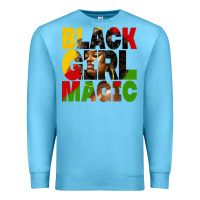 Ocean Blue black girl magic juneteenth Premium Sweatshirt - HRA Design Shop