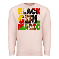 Pale Pink black girl magic juneteenth Premium Sweatshirt - HRA Design Shop