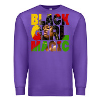 Purple black girl magic juneteenth Premium Sweatshirt - HRA Design Shop