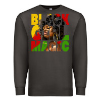 Smoke black girl magic juneteenth Premium Sweatshirt - HRA Design Shop