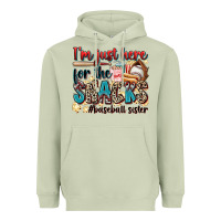 Matcha i'm just here for the snacks #baseball sister Heavyweight Hoodie - Zillion Design Studio