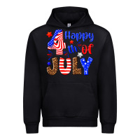 Black happy 4th of july Urban Hoodie - NancyCooperArtShop