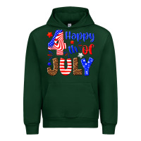 Forest Green happy 4th of july Urban Hoodie - NancyCooperArtShop